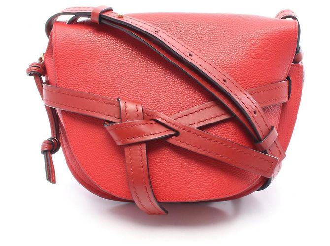 Bolso de Hombro Loewe Gate Small Roja