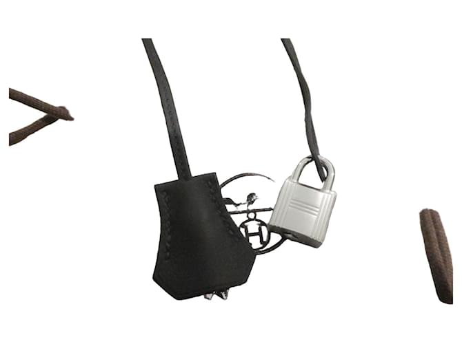 Hermès bell, zipper, and lock new for Hermès Kelly or Birkin handbag, dustbag Black 