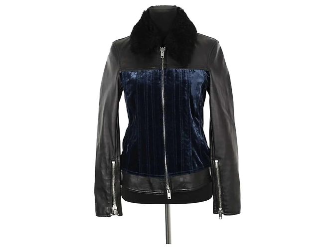 3.1 Phillip Lim Schwarze Lederjacke