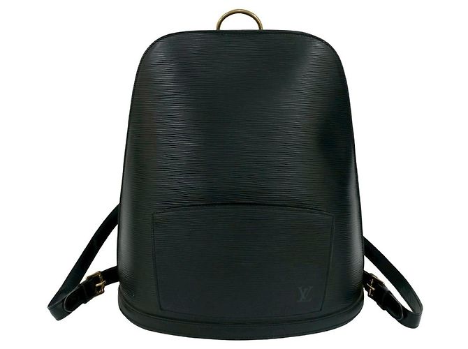 Louis Vuitton Cobran Epi Leather Backpack Black