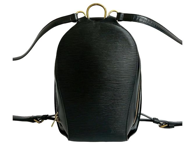Mochila Mabillon em couro Epi Louis Vuitton Preto