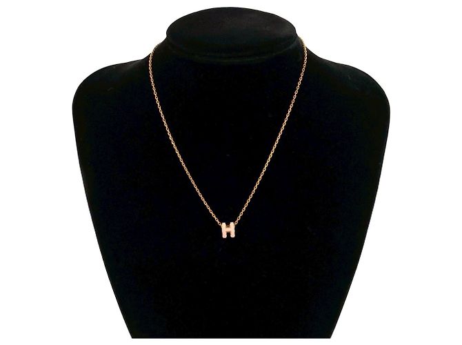 Collana Motivo H Pop di Hermès Nero D'oro 