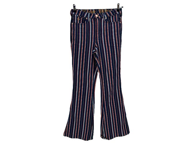Autre Marque Jean marino a rayas Multicolor