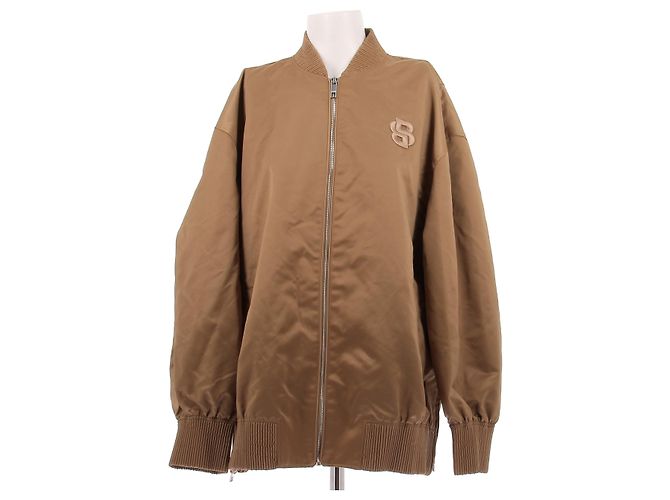 Hugo Boss Braune Satin-Bomberjacke