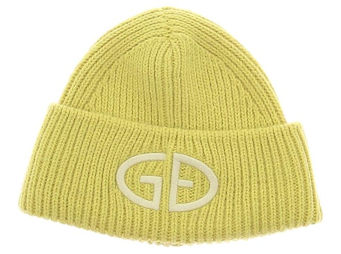 Goldbergh Wool Hat Green Yellow