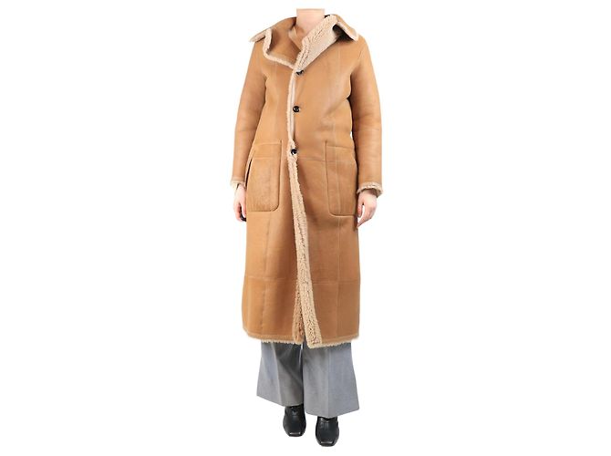 Joseph Brown Maybelle reversible shearling coat - size UK 12