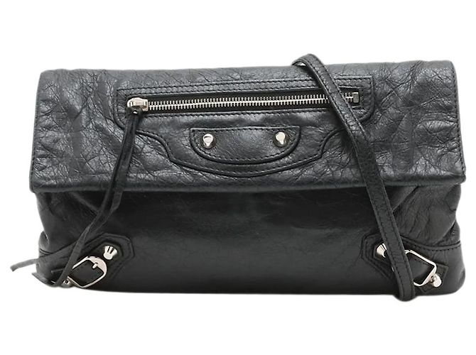 Balenciaga Borsa a tracolla classica nera a busta Nero