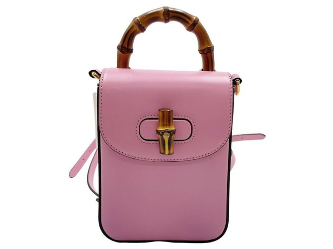 Sac à main Gucci Bamboo Line Rose