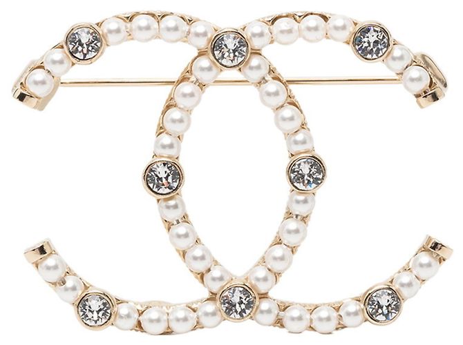 Timeless Broche Coco Mark de Chanel Dorado