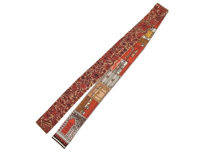 Foulard in seta Jeu De Louis BB marrone Louis Vuitton