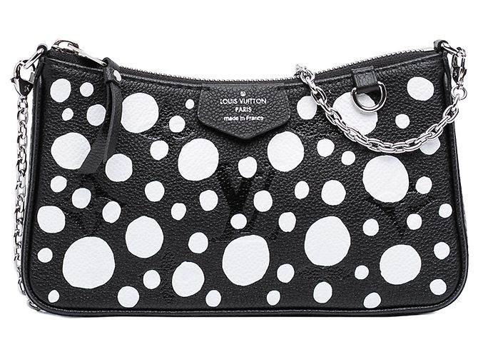 Pochette Easy On Strap Monogram Géant Empreinte Infinity Dots Noir Yayoi Kusama Louis Vuitton