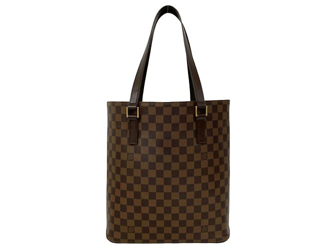 Bolsa tote em couro Damier Vavin GM Louis Vuitton Marrom