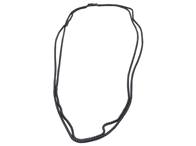 Collar de cadena Box de David Yurman en plata esterlina gris