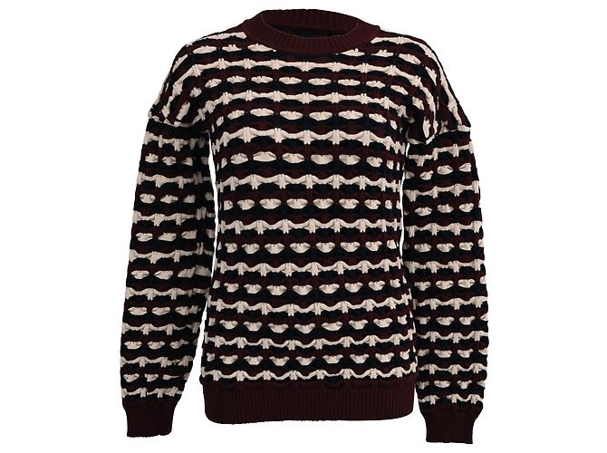 Suéter geométrico oversized Victoria Victoria Beckham en viscosa multicolor