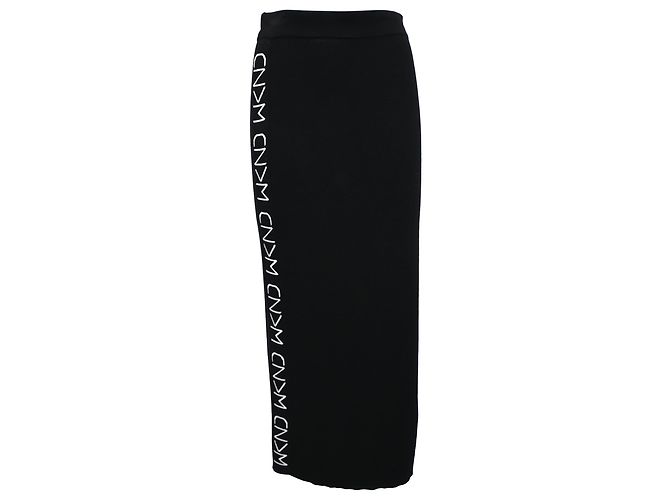 Midi-Rock Weekend Max Mara aus schwarzer Viskose