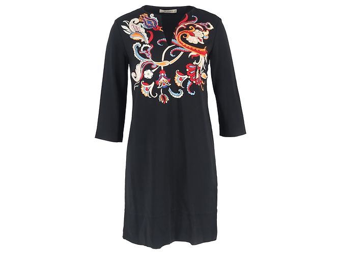 Abito Mini Etro in Viscosa Nera Nero