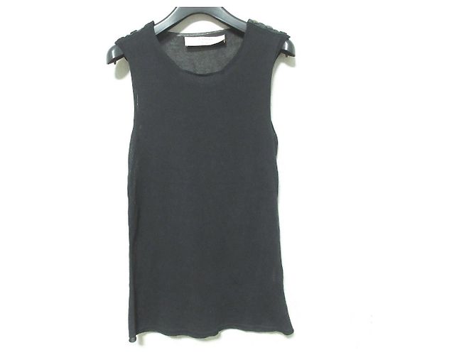 Top de punto Lanvin Negro