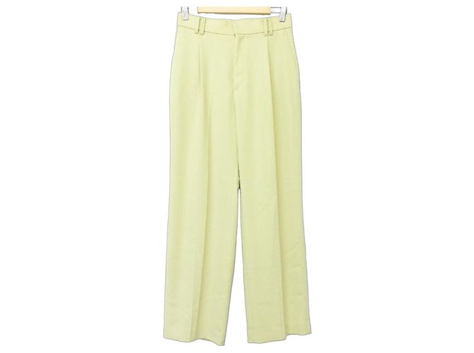 Autre Marque Pantaloni dritti impeccabili Giallo