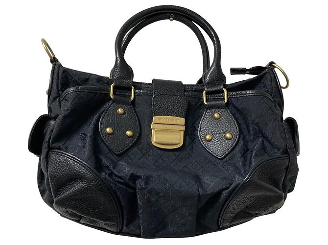 Autre Marque 2-in-1 Handtasche in Rostfarbe Schwarz Golden