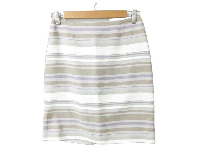 Céline Falda Mini Ajustada a Rayas Celine Multicolor 