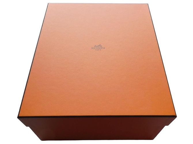 large Hermès box for Hermès Birkin 25 handbag model number 1497 Orange