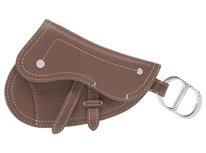 Saddle Sac DIOR em Couro Taupe - 103257