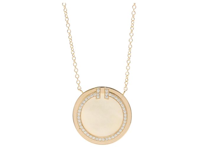 Tiffany & Co Collar Tiffany TTWO Circle con Diamantes Dorado