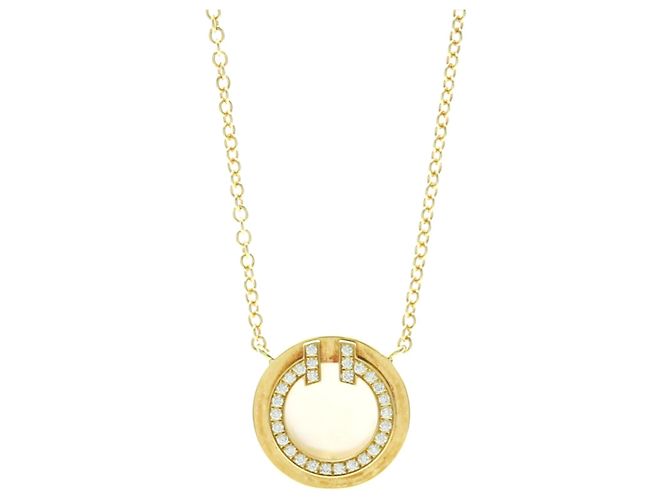 Tiffany & Co Collar de diamante Tiffany TTWO Circle Dorado