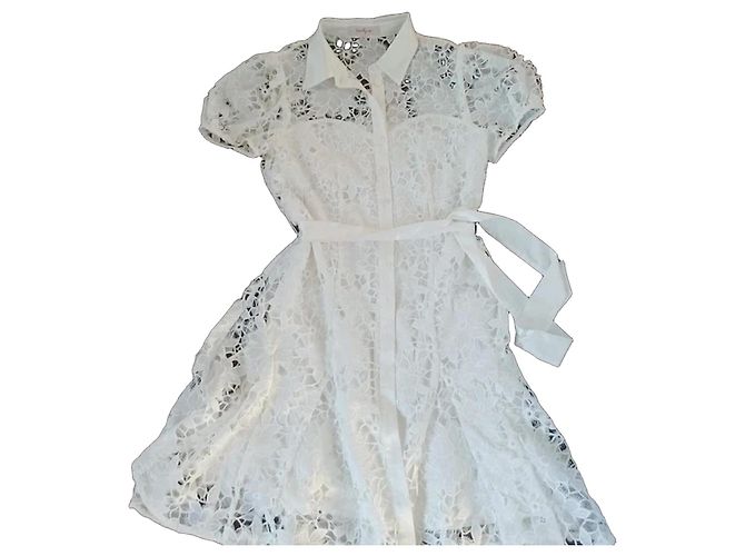 Rene Derhy Spitzenkleid Weiß