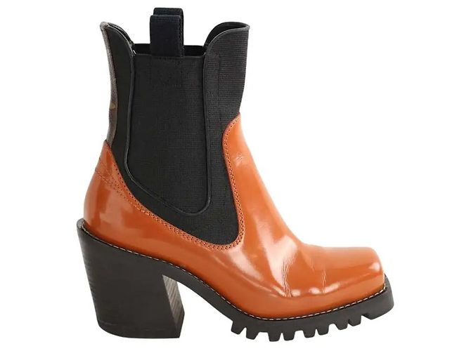 Louis Vuitton Botas marrones Castaño Cuero