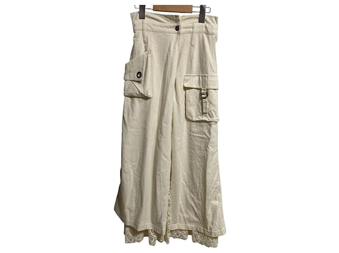 Autre Marque AMERI Spitzen-Lagenrock Roh 