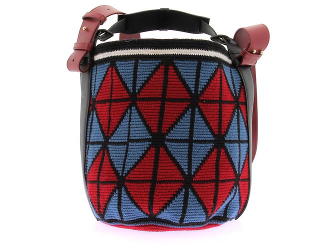 Autre Marque Borsa in tessuto rossa e blu AZ FACTORY Rosso