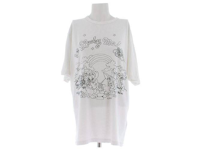 Kenzo T-shirt bianco con stampa