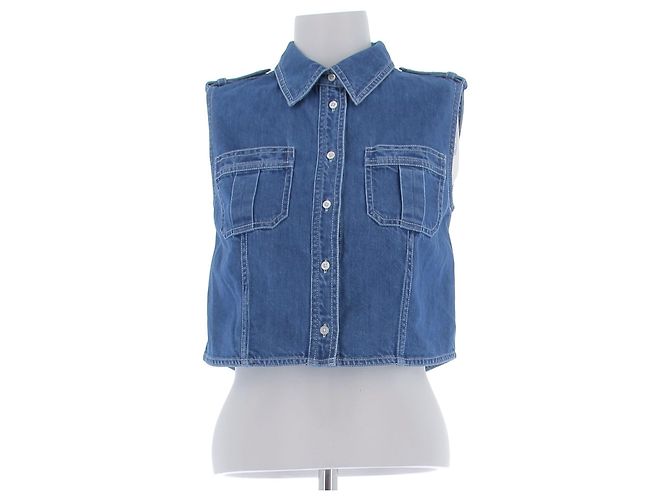 Frame Denim Camicia senza maniche in denim Blu