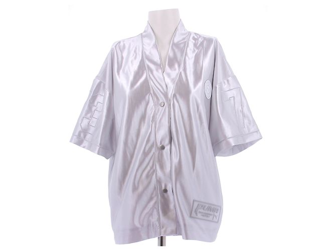 Puma Silbernes Basketballshirt