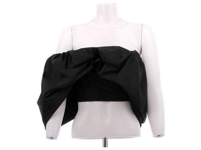 Autre Marque H&M STUDIO Schwarzes Puff-Top