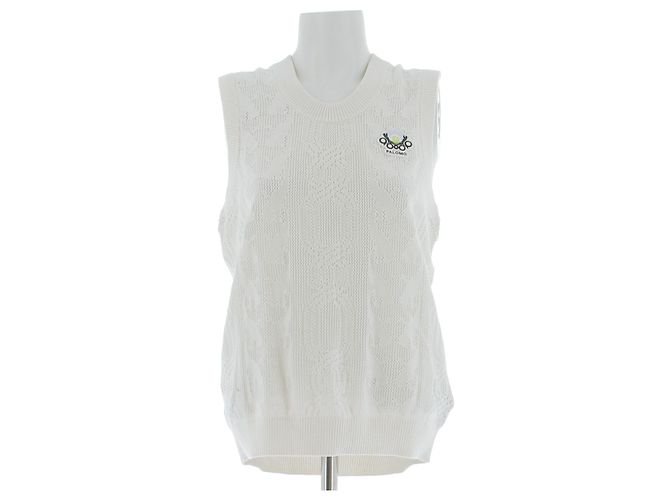 Puma Suéter sin mangas de crochet Blanco