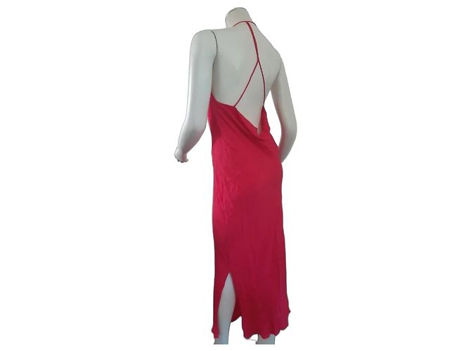Ba&Sh Fame Kleid Fuchsia Viskose Fuschia