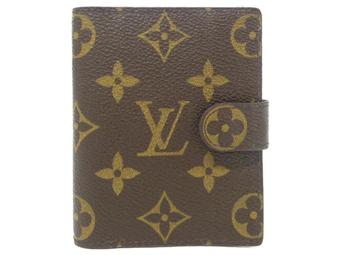 Louis Vuitton Monogram Agenda Mini Organizer Brown