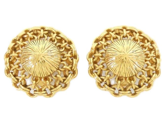 Orecchini a clip dorati Chanel D'oro