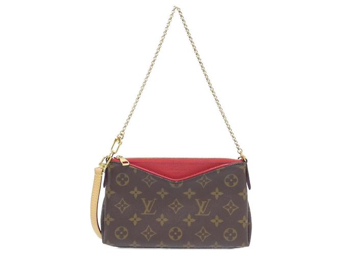 Sac à main Pallas Monogram de Louis Vuitton Marron Fuschia