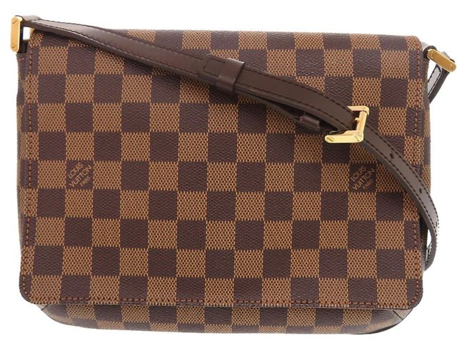 Borsa a Spalla Musette Tango Damier Louis Vuitton Marrone Damier ebene