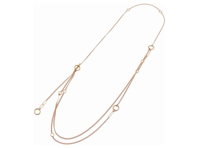 Collana Lunga Hermès Echappé KL8PG D'oro 