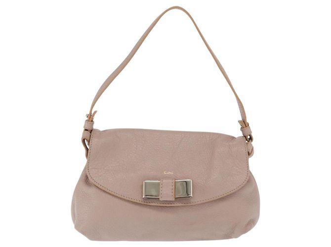 Chloé Bolsa de ombro Chloe Lily em couro Bege