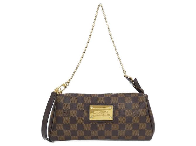 Borsa a Spalla Damier Eva Louis Vuitton Marrone