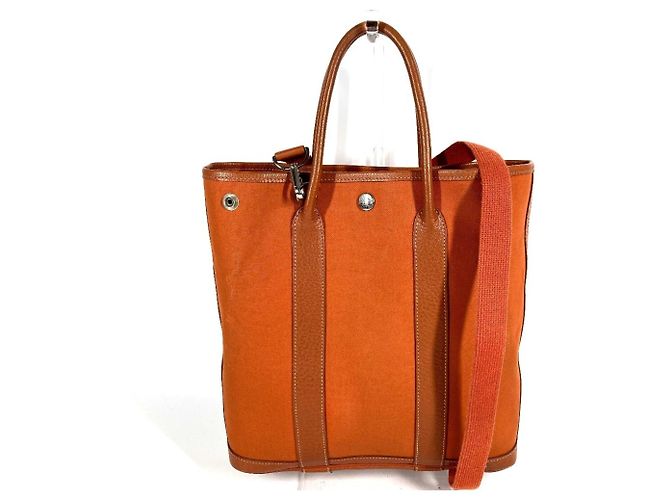 Hermès HERMES Garden File PM Tote Bag Orange
