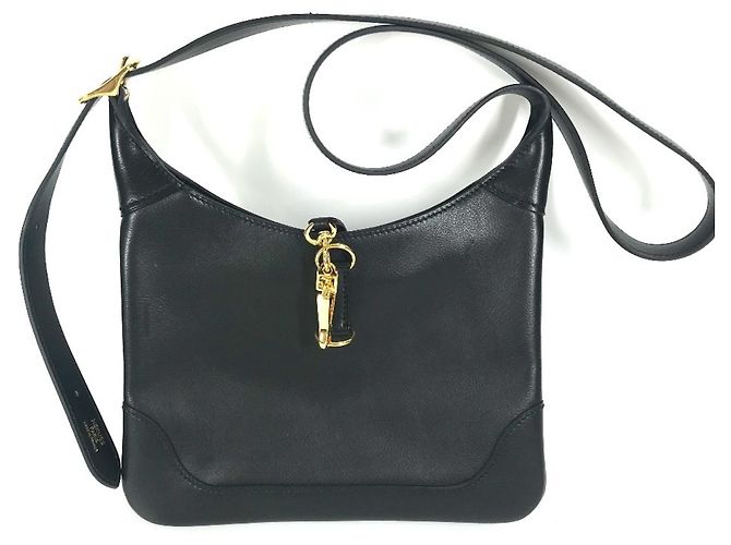Hermès Borsa a tracolla Hermes Trim Duo 24 Nero