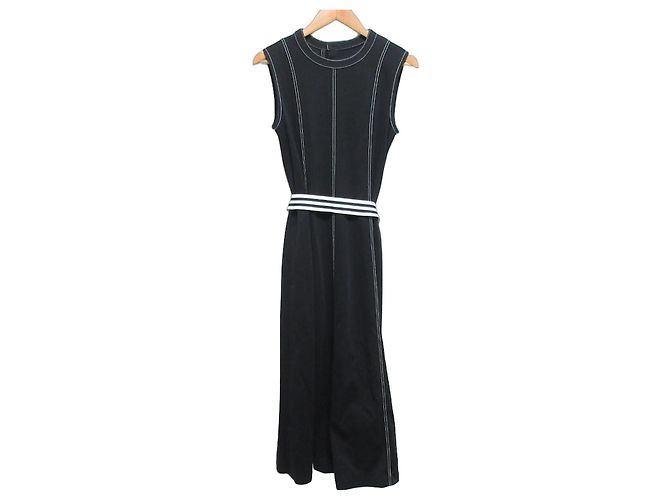 Autre Marque Vestido sem mangas de jersey Preto