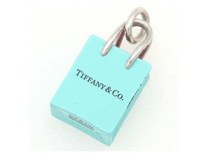 Collar de Péndulo de Plata Esterlina Tiffany & Co. Azul
