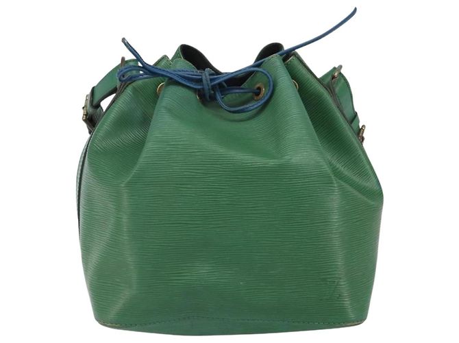 Louis Vuitton Petit Noe Handbag Epi Leather Medium Green